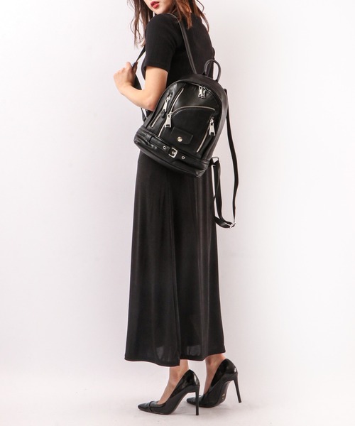 BLACK JACKALL CROWN(ブラックジャッカルクラウン)の「BLACK JACKALL CROWN ライダース デコレーション ミニリュック(バックパック/リュック・レディース・ブラック・FREE)」の16枚目の写真