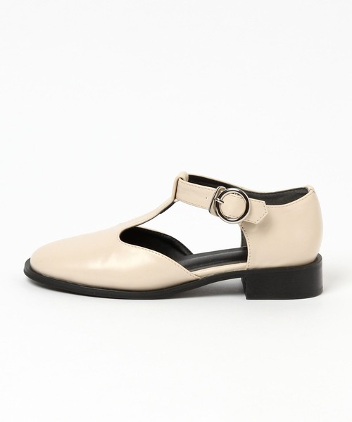 Heather(ヘザー)の「Tストラップシューズ 263830(ドレスシューズ・レディース・ブラック/アイボリー・M/L)」の11枚目の写真