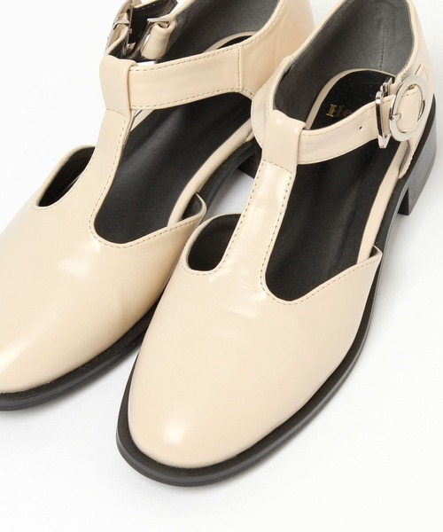 Heather(ヘザー)の「Tストラップシューズ 263830(ドレスシューズ・レディース・ブラック/アイボリー・M/L)」の22枚目の写真