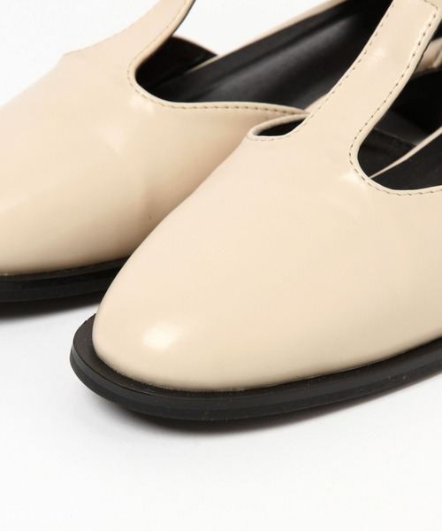Heather(ヘザー)の「Tストラップシューズ 263830(ドレスシューズ・レディース・ブラック/アイボリー・M/L)」の9枚目の写真