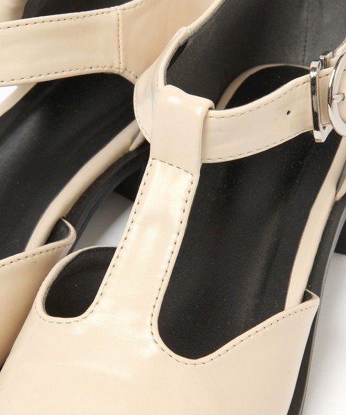 Heather(ヘザー)の「Tストラップシューズ 263830(ドレスシューズ・レディース・ブラック/アイボリー・M/L)」の19枚目の写真