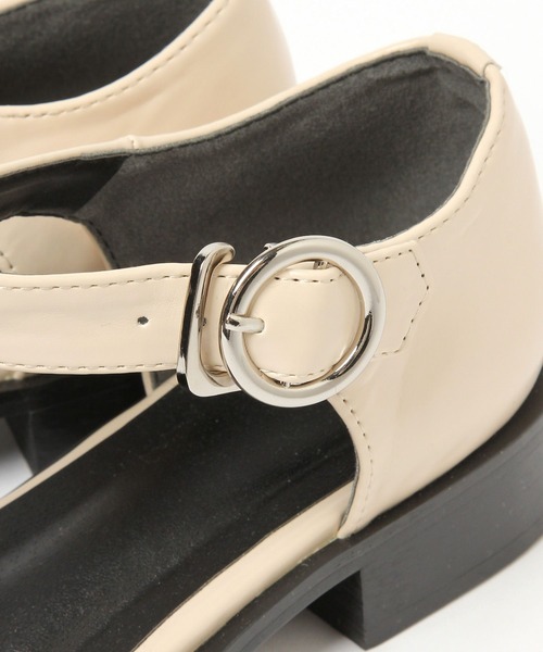 Heather(ヘザー)の「Tストラップシューズ 263830(ドレスシューズ・レディース・ブラック/アイボリー・M/L)」の12枚目の写真