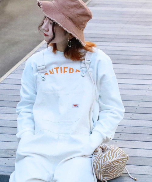 HONEYSUCKLE ROSE（ハニーサックルローズ）の「【HONEYSUCKLE ROSE】オーバーオール（サロペット/オーバーオール・レディース・ホワイト/ブラック/ブラウン・L/M）」の2枚目の写真