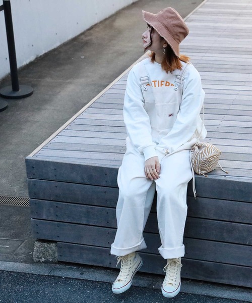 HONEYSUCKLE ROSE（ハニーサックルローズ）の「【HONEYSUCKLE ROSE】オーバーオール（サロペット/オーバーオール・レディース・ホワイト/ブラック/ブラウン・L/M）」の6枚目の写真