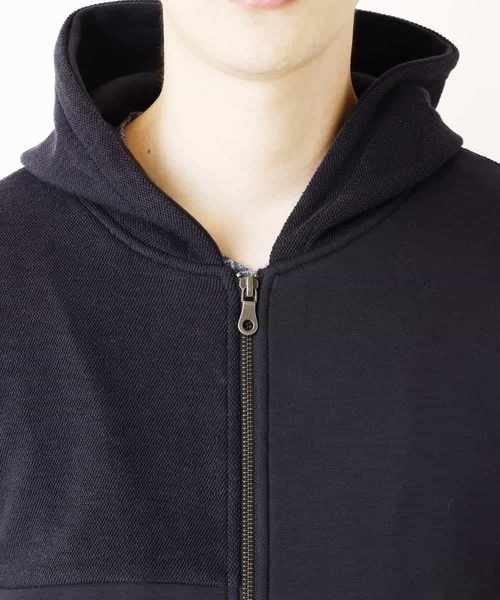 MK MICHEL KLEIN HOMME (エムケーミッシェルクランオム)の「切り替えデザインパーカー(パーカー・メンズ・ネイビー/ライトパープル/モカ・51/48/46)」の9枚目の写真