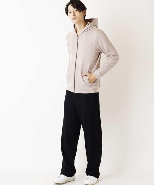 MK MICHEL KLEIN HOMME (エムケーミッシェルクランオム)の「切り替えデザインパーカー(パーカー・メンズ・ネイビー/ライトパープル/モカ・51/48/46)」の12枚目の写真