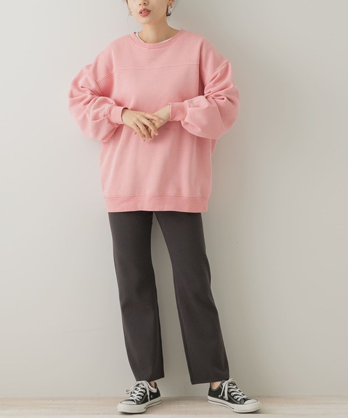 URBAN RESEARCH Sonny Label（アーバンリサーチサニーレーベル）の「VintageBoyslikeスウェットプルオーバー（スウェット・レディース・チャコールグレー/ライトグレー/ピンク・FREE）」の8枚目の写真