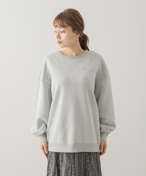 URBAN RESEARCH Sonny Label（アーバンリサーチサニーレーベル）の「VintageBoyslikeスウェットプルオーバー（スウェット・レディース・チャコールグレー/ライトグレー/ピンク・FREE）」の6枚目の写真