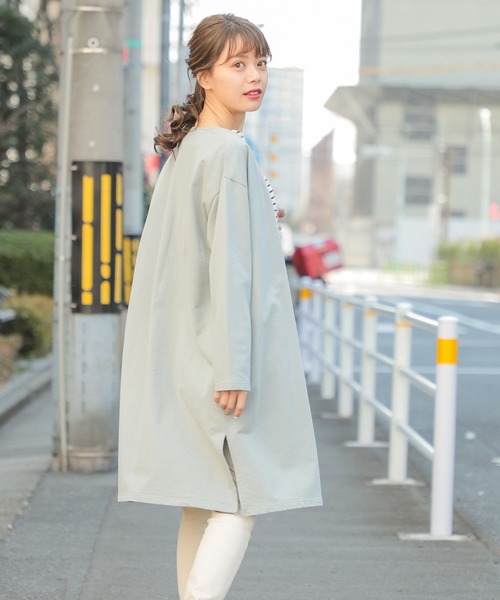 Honeys（ハニーズ）の「トッパーカーデ（カーディガン/ボレロ・レディース・グリーン系その他/ブラック/ベージュ/ネイビー/杢グレー・M/LL/L）」の18枚目の写真