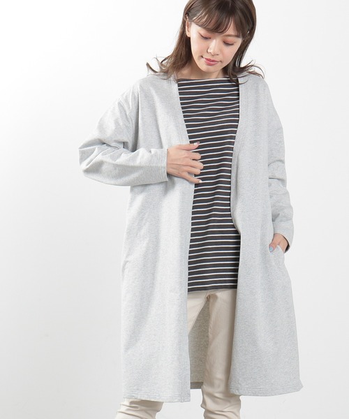 Honeys（ハニーズ）の「トッパーカーデ（カーディガン/ボレロ・レディース・グリーン系その他/ブラック/ベージュ/ネイビー/杢グレー・M/LL/L）」の10枚目の写真