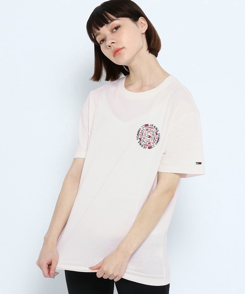 tommy jeans（トミー ジーンズ）の「サーキュラーロゴグラフィックTシャツ（Tシャツ/カットソー・メンズ・ホワイト/ネイビー・SMALL/MEDIUM/LARGE/X-LARGE）」の5枚目の写真