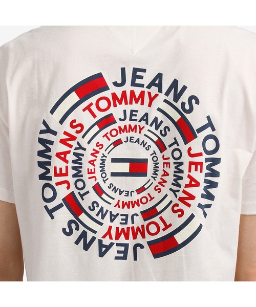 tommy jeans（トミー ジーンズ）の「サーキュラーロゴグラフィックTシャツ（Tシャツ/カットソー・メンズ・ホワイト/ネイビー・SMALL/MEDIUM/LARGE/X-LARGE）」の14枚目の写真