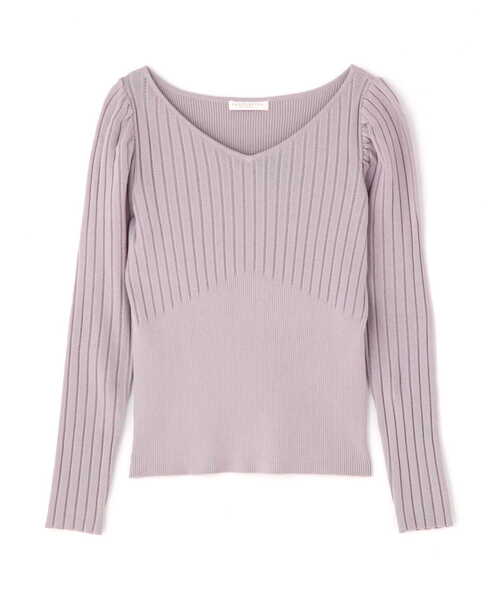 PROPORTION BODY DRESSING（プロポーションボディドレッシング）の「パフスリーブデコルテニット / 1212170205（ニット/セーター・レディース・ブルー/ホワイト系その他/パープル系その他・SMALL/MEDIUM）」の14枚目の写真