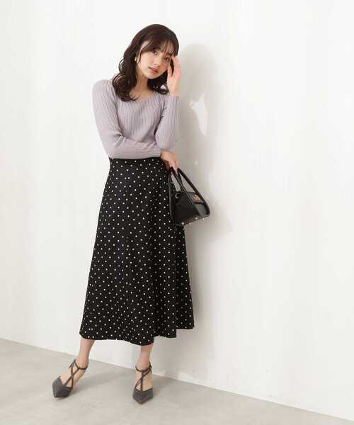 PROPORTION BODY DRESSING（プロポーションボディドレッシング）の「パフスリーブデコルテニット / 1212170205（ニット/セーター・レディース・ブルー/ホワイト系その他/パープル系その他・SMALL/MEDIUM）」の16枚目の写真