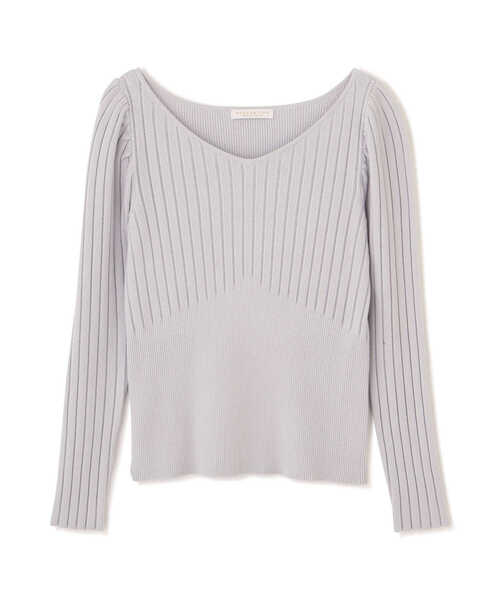 PROPORTION BODY DRESSING（プロポーションボディドレッシング）の「パフスリーブデコルテニット / 1212170205（ニット/セーター・レディース・ブルー/ホワイト系その他/パープル系その他・SMALL/MEDIUM）」の18枚目の写真