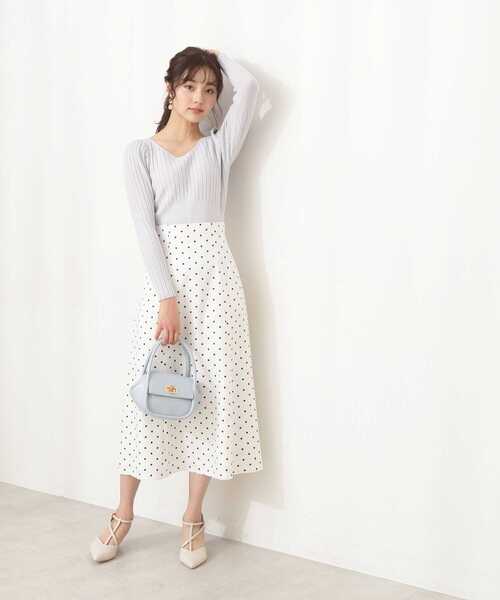 PROPORTION BODY DRESSING（プロポーションボディドレッシング）の「パフスリーブデコルテニット / 1212170205（ニット/セーター・レディース・ブルー/ホワイト系その他/パープル系その他・SMALL/MEDIUM）」の20枚目の写真