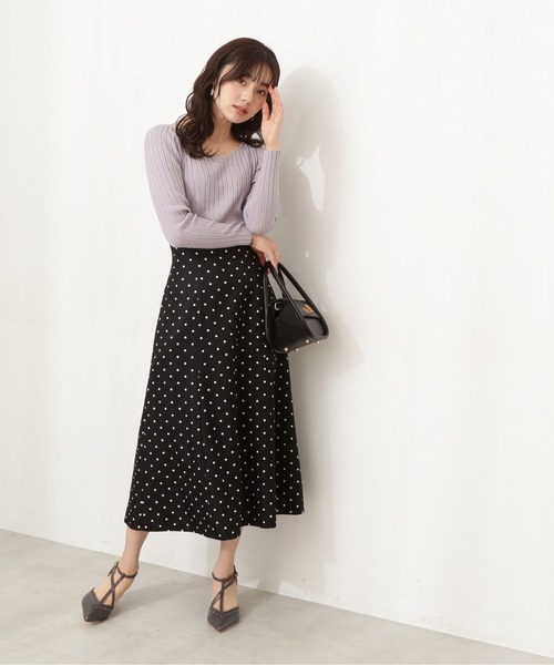 PROPORTION BODY DRESSING（プロポーションボディドレッシング）の「パフスリーブデコルテニット / 1212170205（ニット/セーター・レディース・ブルー/ホワイト系その他/パープル系その他・SMALL/MEDIUM）」の9枚目の写真