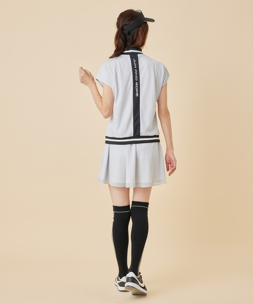 JUN&ROPE'（ジュンアンドロペ）の「【セットアップ対応】メッシュコンビ　リブ配色モックネックプルオーバー（Tシャツ/カットソー・レディース・ピンク/ブラック/グレー/ホワイト・M/L/S）」の10枚目の写真