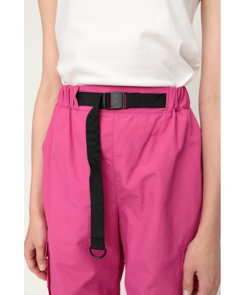 SLY（スライ）の「NYLON JOGGER PT ナイロン ジョガー パンツ（スラックス・レディース・ブラック/ピンク・1/2）」の16枚目の写真