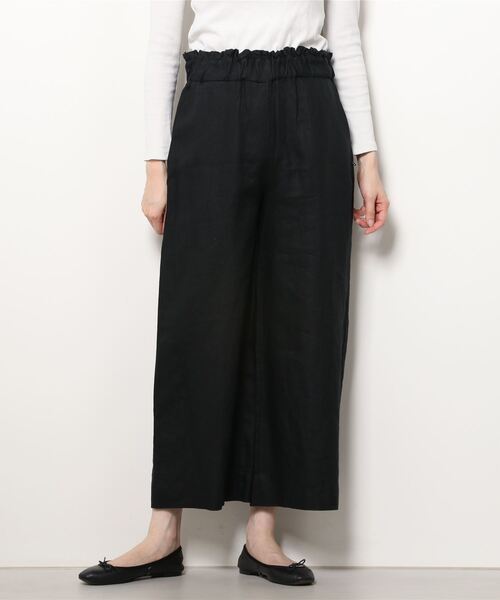 TRANSIT（トランジット）の「TRANSIT PAR-SUCH/トランジット パーサッチ/PANTS LINEN（その他パンツ・レディース・ブラック/ベージュ・40）」の2枚目の写真