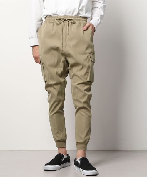 JOHN'S CLOSET（ジョンズクローゼット）の「【13】サルエルカーゴパンツ（カーゴパンツ・メンズ・ブラック/ベージュ/カーキ・MEDIUM/LARGE）」の15枚目の写真