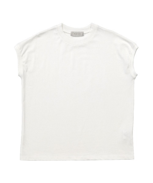 select MOCA（セレクトモカ）の「フレンチスリーブコットントップス（Tシャツ/カットソー・レディース・ホワイト/ブラック/ベージュ/ネイビー・FREE）」の16枚目の写真