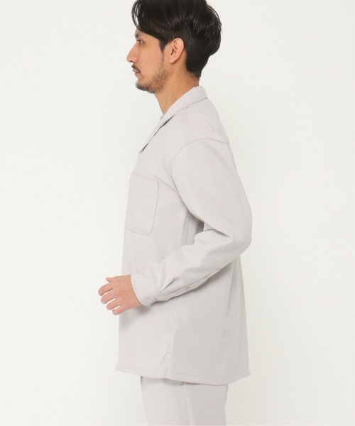 IKKA LOUNGE（イッカラウンジ）の「イージーケアCPOシャツ（シャツ/ブラウス・メンズ・ライトグレー/オリーブ・XL/S/M/L）」の4枚目の写真