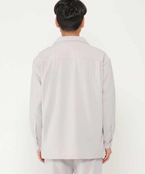 IKKA LOUNGE（イッカラウンジ）の「イージーケアCPOシャツ（シャツ/ブラウス・メンズ・ライトグレー/オリーブ・XL/S/M/L）」の5枚目の写真