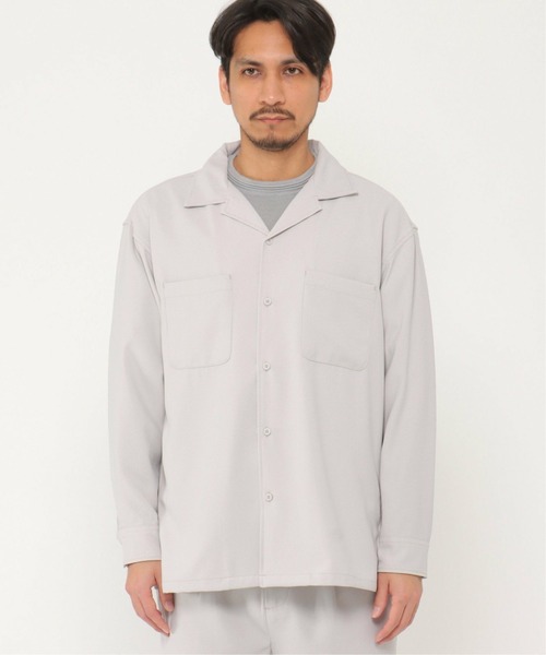 IKKA LOUNGE（イッカラウンジ）の「イージーケアCPOシャツ（シャツ/ブラウス・メンズ・ライトグレー/オリーブ・XL/S/M/L）」の6枚目の写真