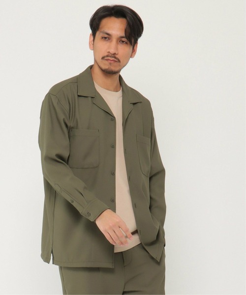 IKKA LOUNGE（イッカラウンジ）の「イージーケアCPOシャツ（シャツ/ブラウス・メンズ・ライトグレー/オリーブ・XL/S/M/L）」の22枚目の写真