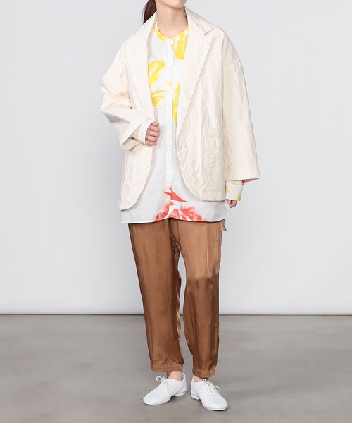 GALLEGO DESPORTES（ギャレゴデスポート）の「GALLEGO DESPORTES | コットンジャケット WOMEN（テーラードジャケット・レディース・Nat・SMALL）」の14枚目の写真