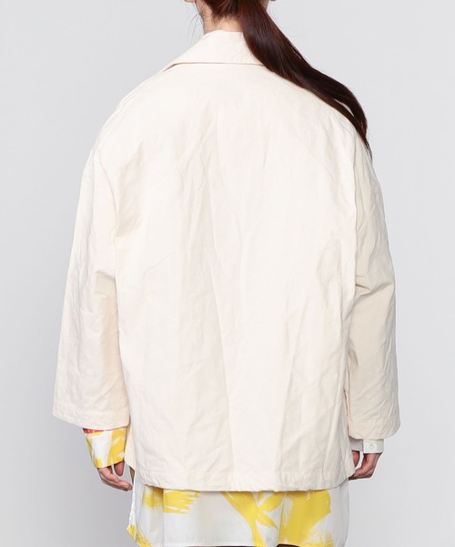 GALLEGO DESPORTES（ギャレゴデスポート）の「GALLEGO DESPORTES | コットンジャケット WOMEN（テーラードジャケット・レディース・Nat・SMALL）」の6枚目の写真