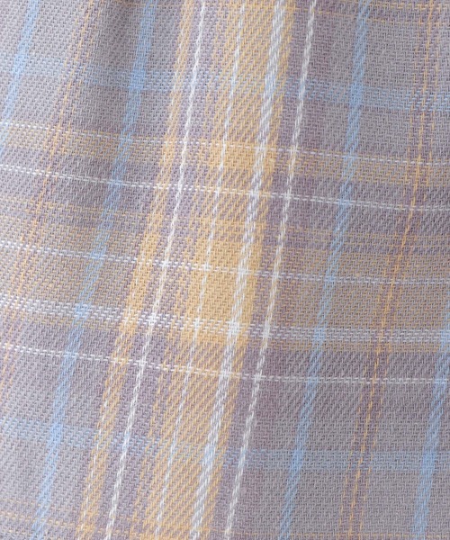 ikka（イッカ）の「レースアップチェック柄キュロット(100~160cm)（その他パンツ・キッズ・ライトグレー/パープル/ダークグレー/グリーン・160/100/110/120/130/140/150）」の6枚目の写真