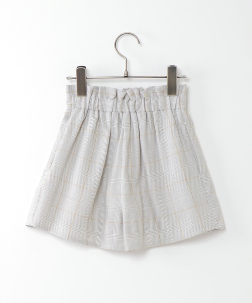 ikka（イッカ）の「レースアップチェック柄キュロット(100~160cm)（その他パンツ・キッズ・ライトグレー/パープル/ダークグレー/グリーン・160/100/110/120/130/140/150）」の7枚目の写真