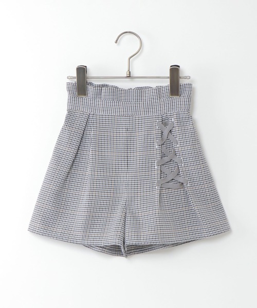 ikka（イッカ）の「レースアップチェック柄キュロット(100~160cm)（その他パンツ・キッズ・ライトグレー/パープル/ダークグレー/グリーン・160/100/110/120/130/140/150）」の17枚目の写真