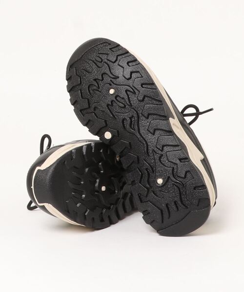 Lace Ladies（レースレディース）の「厚底レースアップミドルカットスニーカー（スニーカー・レディース・ブラック/アイボリー・22.5/24.5/24/23.5/25/23）」の3枚目の写真