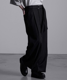 Loose/ルース | ドレープ ベルトセミワイドスラックス【23SS】【セットアップ対応】(スラックス)