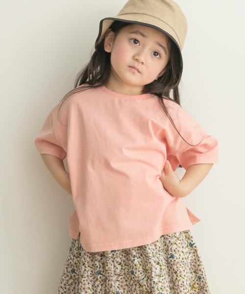 URBAN RESEARCH DOORS（アーバンリサーチドアーズ）の「ガーメントダイ半袖Tシャツ(KIDS)（Tシャツ/カットソー・キッズ・ピンク/ミント/オレンジ系その他・120/105/135）」の3枚目の写真