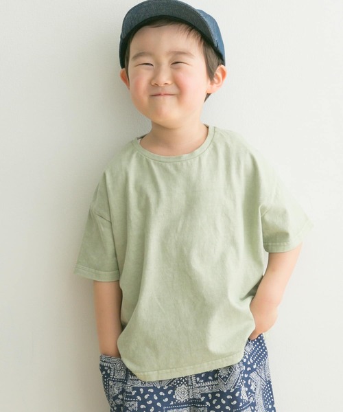 URBAN RESEARCH DOORS（アーバンリサーチドアーズ）の「ガーメントダイ半袖Tシャツ(KIDS)（Tシャツ/カットソー・キッズ・ピンク/ミント/オレンジ系その他・120/105/135）」の2枚目の写真