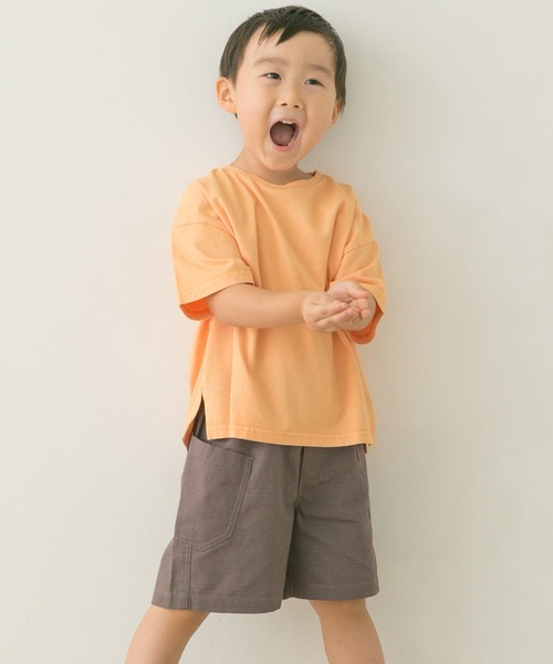 URBAN RESEARCH DOORS（アーバンリサーチドアーズ）の「ガーメントダイ半袖Tシャツ(KIDS)（Tシャツ/カットソー・キッズ・ピンク/ミント/オレンジ系その他・120/105/135）」の18枚目の写真