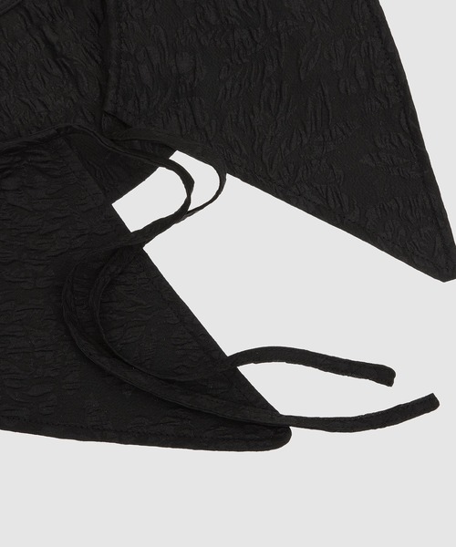 GANNI(ガニー)の「Jacquard Organza(付け襟・レディース・ブラック・ONE SIZE)」の3枚目の写真