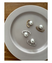 COLOR TOKYO ACCESSORIES | パールバックキャッチカーブピアス(ピアス（両耳用）)