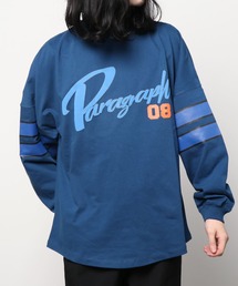 Paragraph | A'GEM/9 × .kom『paragraph/パラグラフ』Team design Numbering Sweatshirt/チームデザイン ナンバリング ラガーシャツ 長袖Tシャツ(Tシャツ/カットソー)