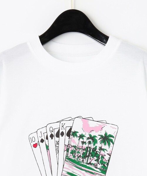 GRACE Class Tシャツ・カットソー レディース グレース　クラス 中古　古着 GRACE CLASS（グレースクラス）の「トランププリントTシャツ（T