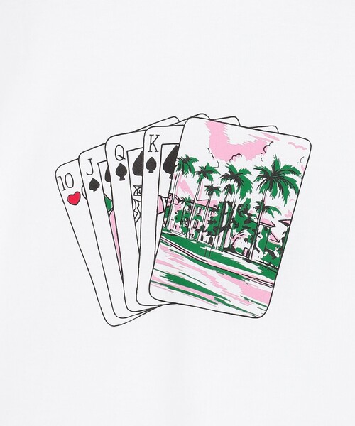 GRACE CLASS（グレースクラス）の「トランププリントTシャツ（Tシャツ/カットソー・レディース・ホワイト・36）」の8枚目の写真