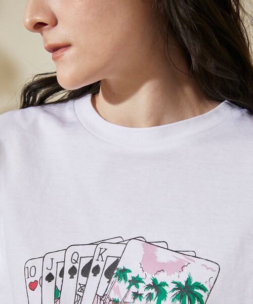 GRACE CLASS（グレースクラス）の「トランププリントTシャツ（Tシャツ/カットソー・レディース・ホワイト・36）」の11枚目の写真
