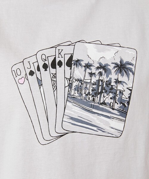 GRACE CLASS（グレースクラス）の「トランププリントTシャツ（Tシャツ/カットソー・レディース・ホワイト・36）」の15枚目の写真