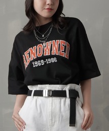 SPINNS | 【ゆったりシルエット】RENOWNEDロゴ ビッグシルエットTシャツ(Tシャツ/カットソー)