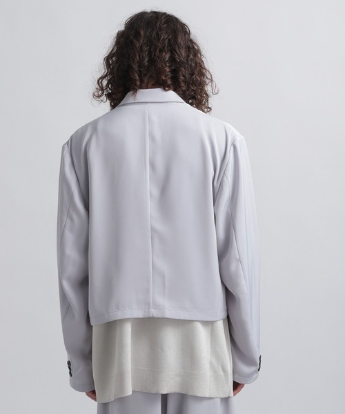 HARE(ハレ)の「【SETUP対応】ショートタケジャケット(HARE)(テーラードジャケット・メンズ・ブラック/グレー・FREE)」の7枚目の写真