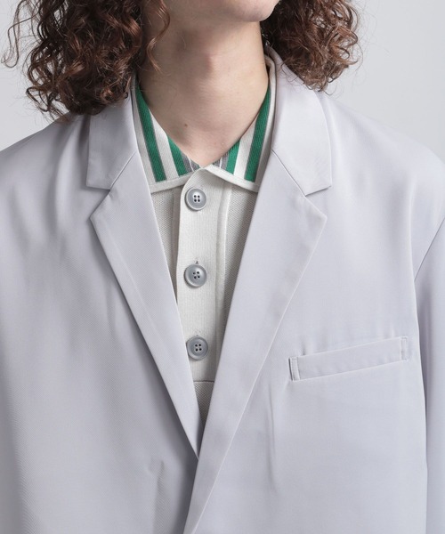 HARE(ハレ)の「【SETUP対応】ショートタケジャケット(HARE)(テーラードジャケット・メンズ・ブラック/グレー・FREE)」の9枚目の写真